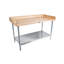 Wood Work Table with Undershelf-53641356