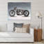 Moto personnalisée sur fond gris - impression sur toile-67364675-67364676