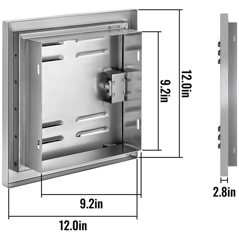Portes d'accès en acier inoxydable 12 po