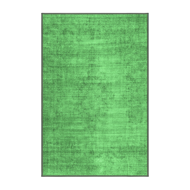 Washable Abstract Indoor Rug, Rectangle 4' x 6'