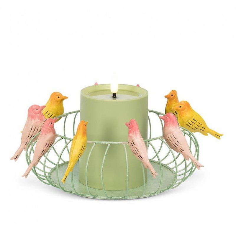 Birds On A Wire Round Holder
