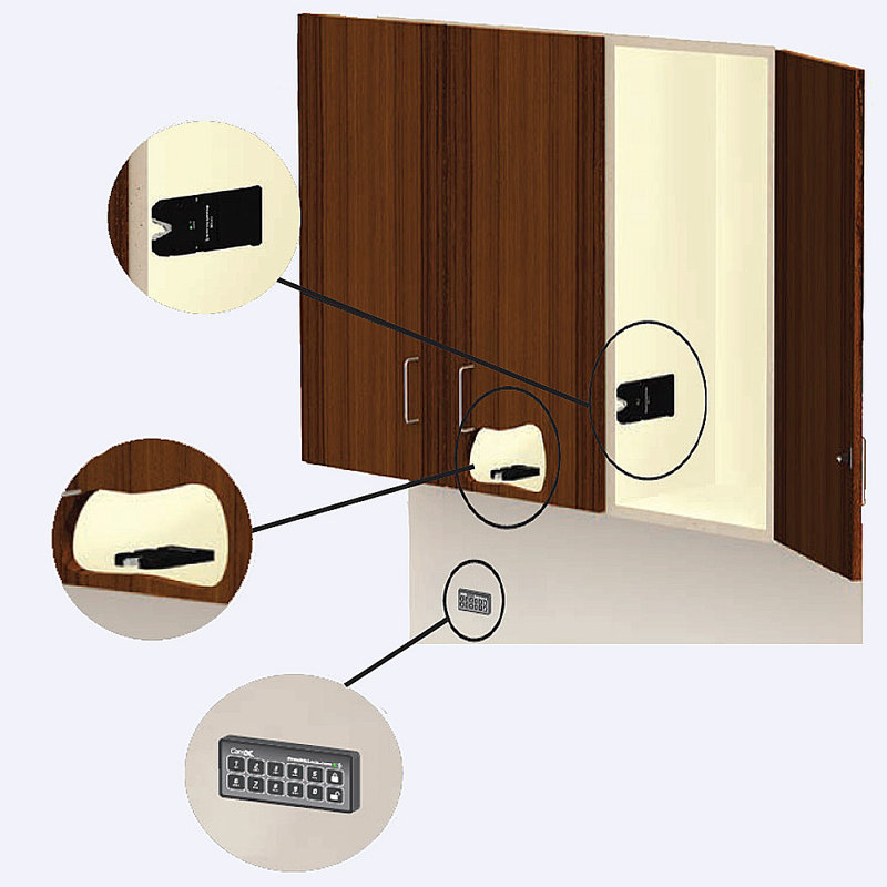 Invisiible Cabinet Lock Receiver