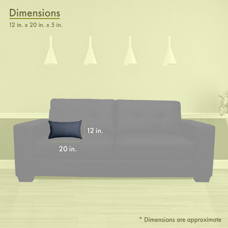 Wales Reversible Throw Pillow, Navy