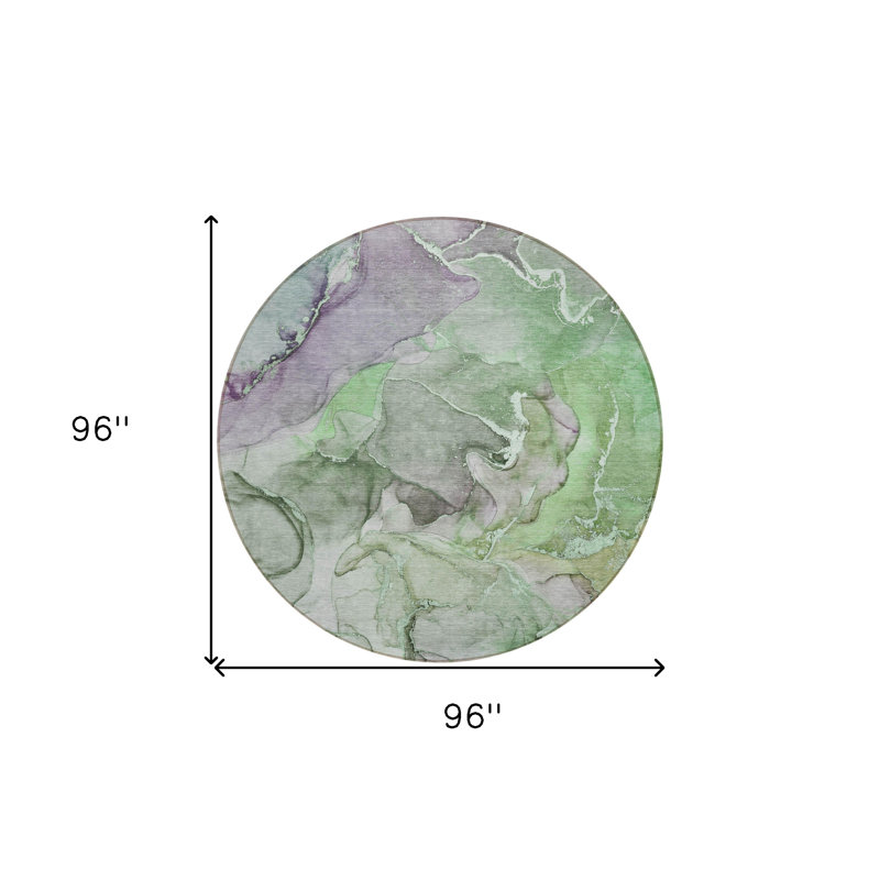 Tapis extérieur rond rond 8 po