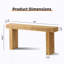 Console en bois massif de 63 po - Table de ferme rustique pour entrée, couloir-790372075