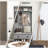 3-in-1 Hall Tree, Entryway Bench with Coat Rack, Mudroom Bench with Shoe Rack, 2 Storage Drawers, 4 Hooks and Padded Seat Cushions for Hallway-255869548