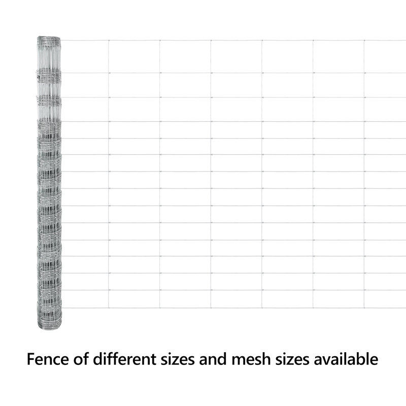 Vidaxl Field Fence Galvanised Steel, 160cm H x 5000cm W