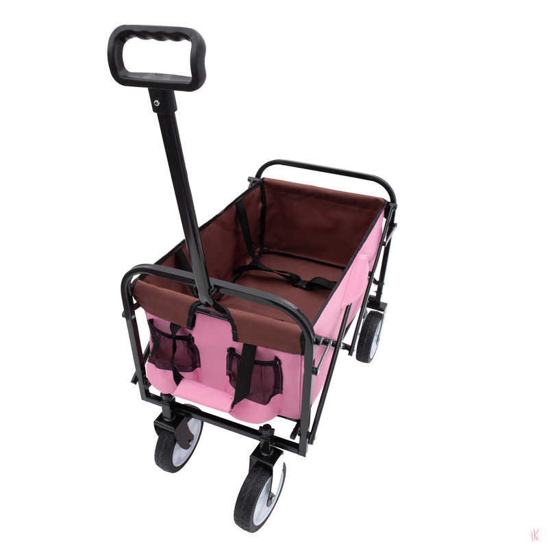 Chariot pliable avec chariot à sangles Minimeetall, Mauve