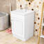 Meuble-lavabo élégant avec lavabo et porte à fermeture en douceur-114300050