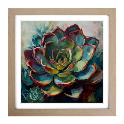 Succulent Expressionism - Framed Print
