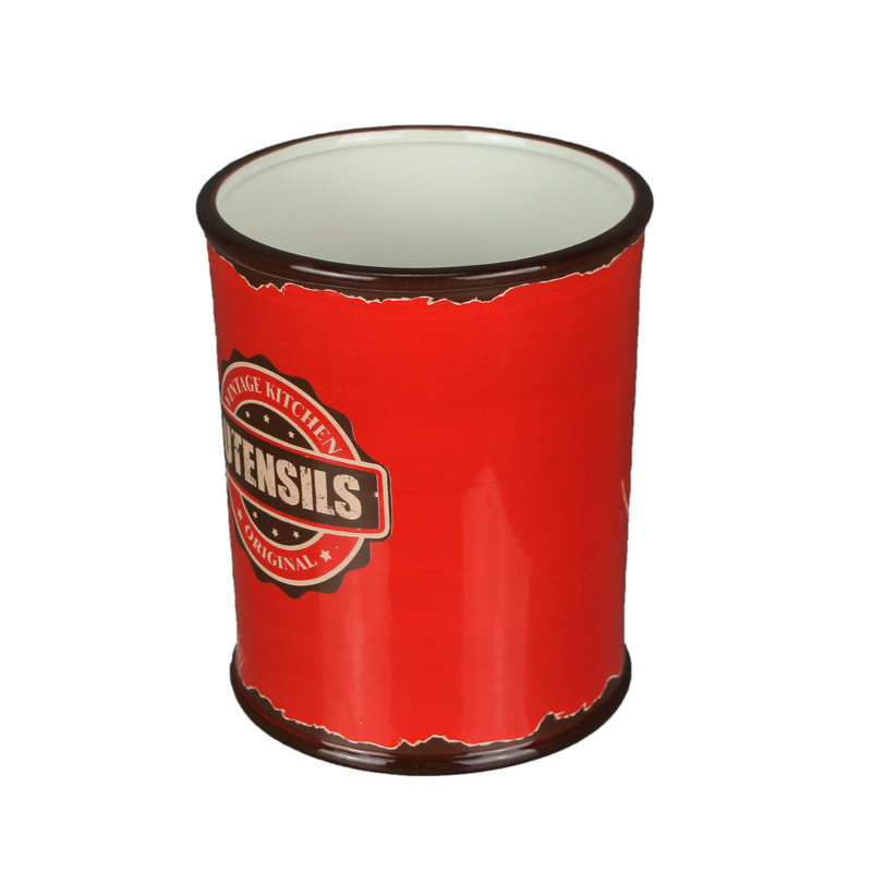 Ceramic / Porcelain Round Utensil Crock