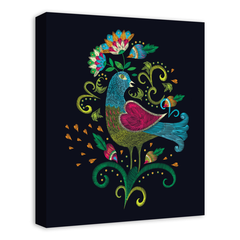 «Bright Folk Bird», impression sur toile tendue