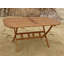 Afrin Oval Folding Outdoor Dining Table With Umbrella Hole , 150cm cm W 85cm cm D