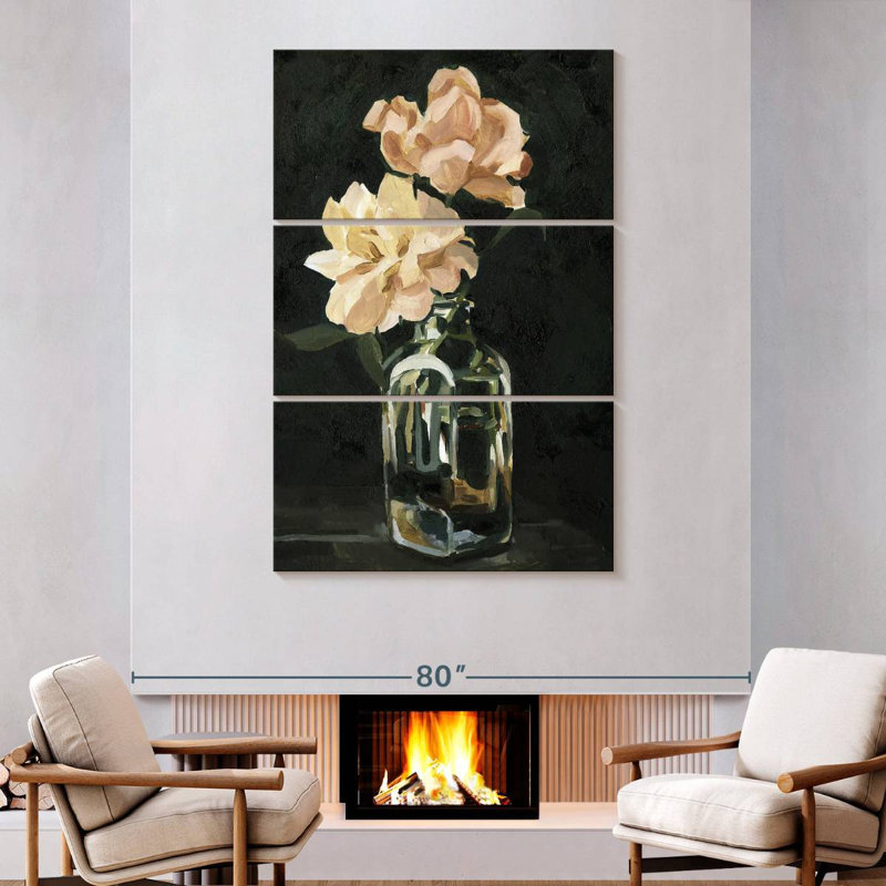 Arrangement Harnek rose foncé II, H 74 po x l 48 po