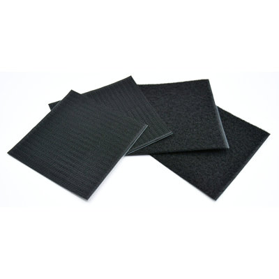 4"x4" Adhesive Hook and Loop Square 2/pk