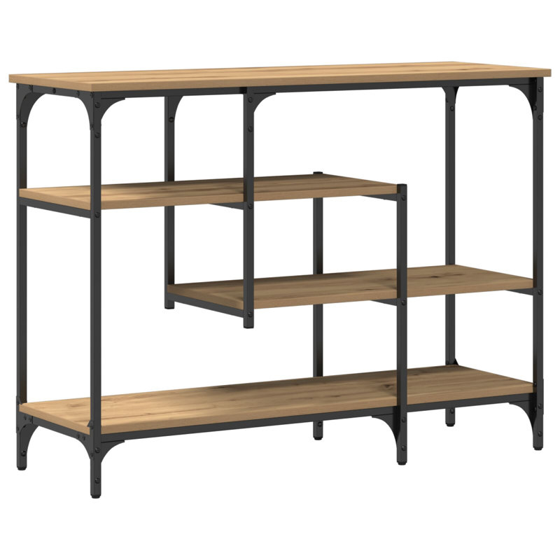 Console Table Metal Medium, Artisan Oak