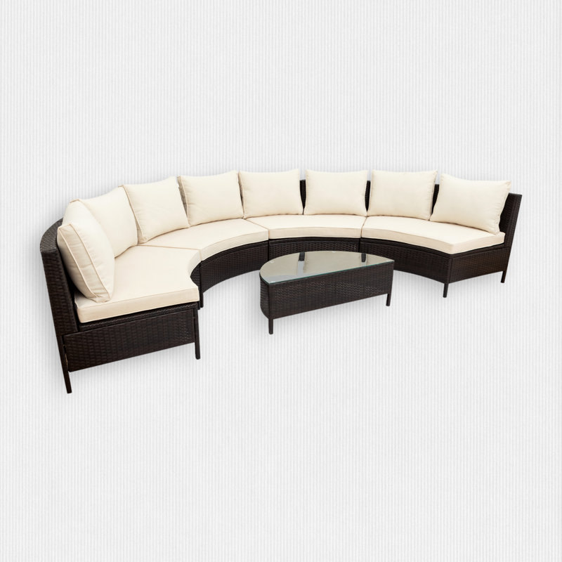 8 - Person Patio Conversation Set with Cushions