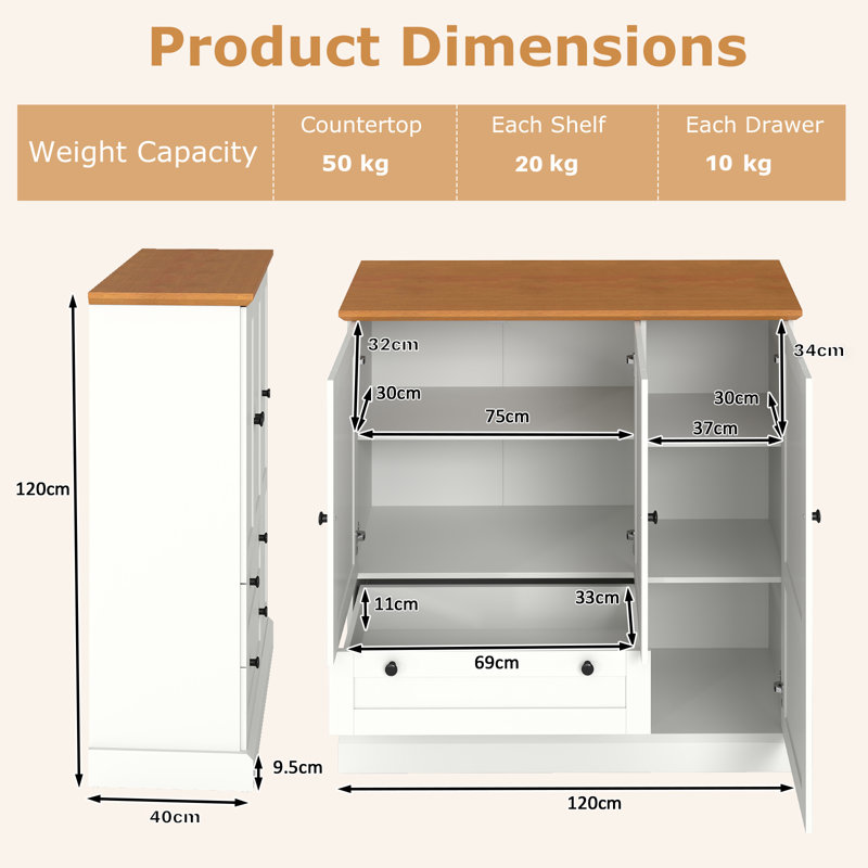 120cm Sideboard