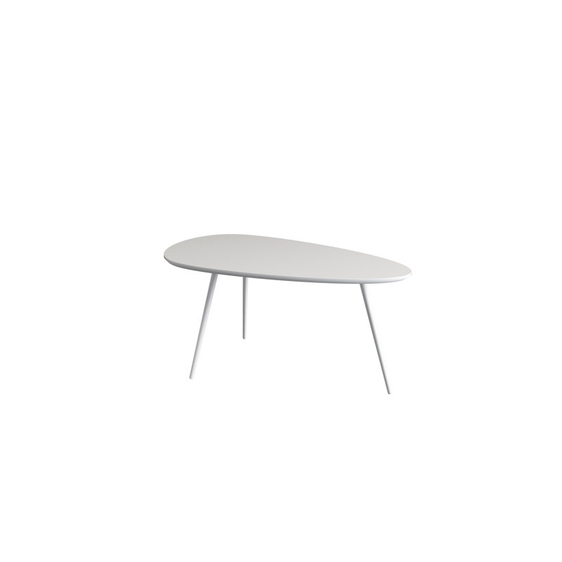 Tamez Kitson 3 Legs Coffee Table, White