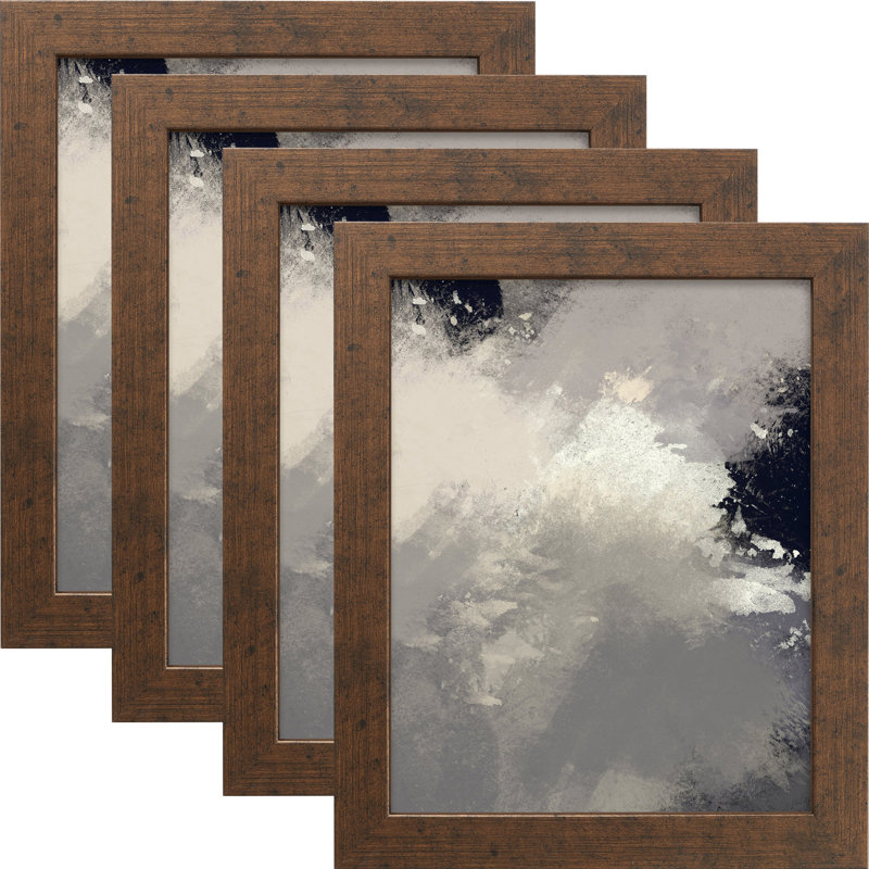 Kolton Picture Frame Set, Brushed Silver, 17" W x 22" H, Acrylic