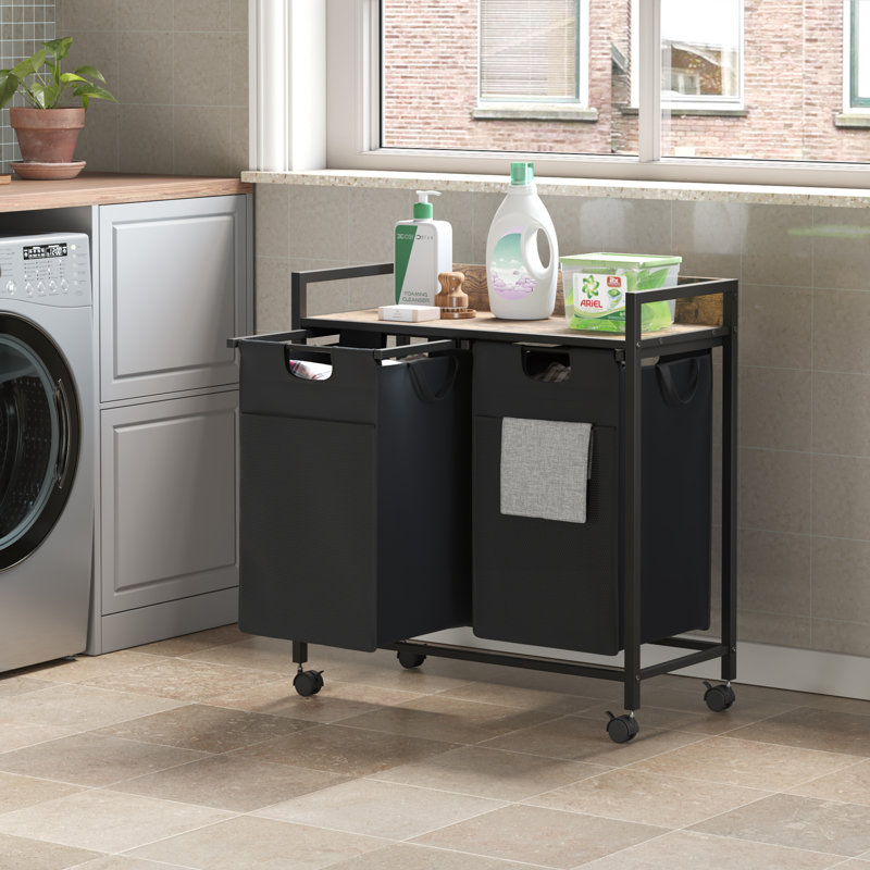 Rolling Laundry Sorter with Handles