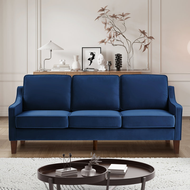 Canapé en velours de confort ultime de style moderne pour les rassemblements de salon