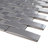 Iron 11.23 in. x 12.8 in. Brick Joint Matte Stainless Steel Mosaic Tile