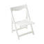 Table d'extérieur pliable avec hanches, blanc, avec 2 chaises et mobilier rectangulaire blanc pour la vie moderne