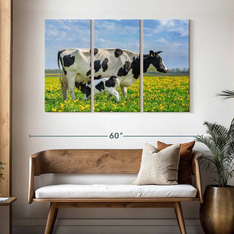 Brampt Spotted Cattle, 32" H x 50" W