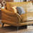 Yellow Genuine Leather Standard Sofa cushion Loveseat-96959387