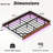 Queen Floating Bed Frame With Walnut Color, Led Lighting Setup, Wave Curve Wood Grain, Metal Slats, Invisible Support, Remote - Controlled Color Adjustable Lighting, High Resistance, Rejuvenating-2069853886-2069853887