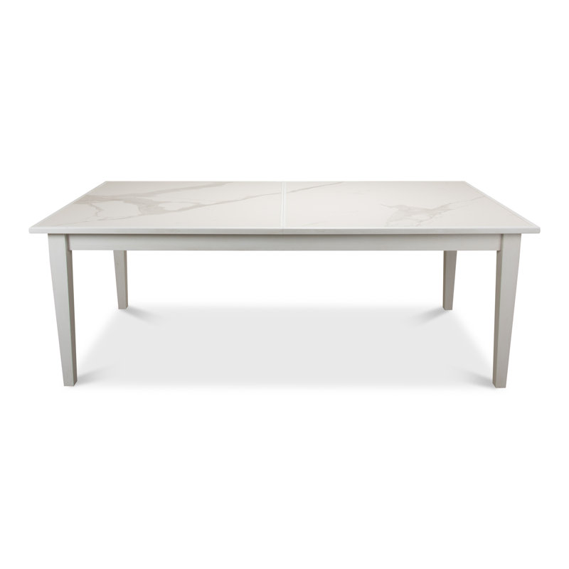 Butterfly Leaf Dining Table, Porcelain White, Cortina White