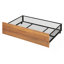Lit superposé simple au-dessus d'un lit double en métal avec tiroir et échelle de rangement latérale et garde-robe-654093639