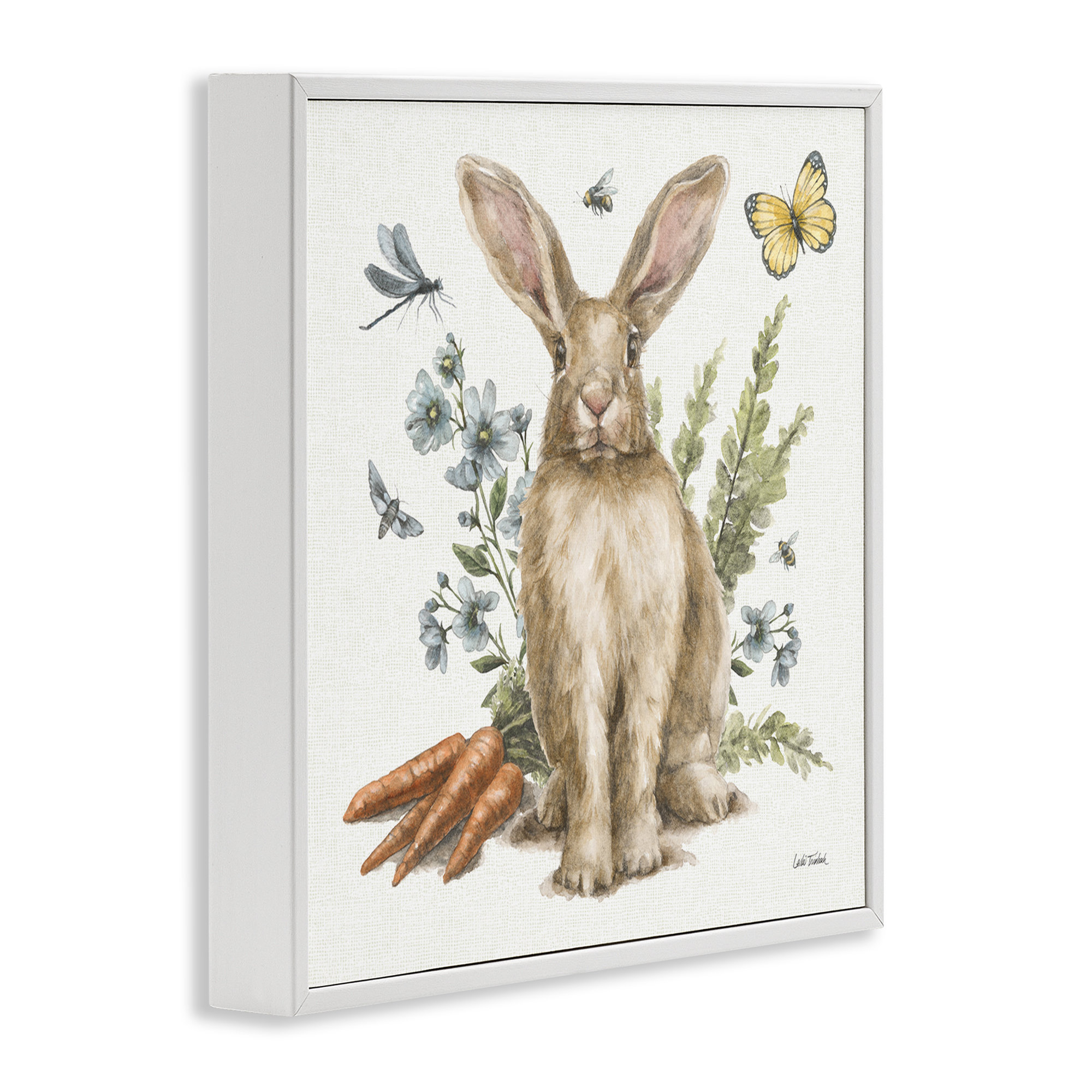 Ophelia & Co. Rabbit & Garden Patch Framed Giclee Art by Leslie ...