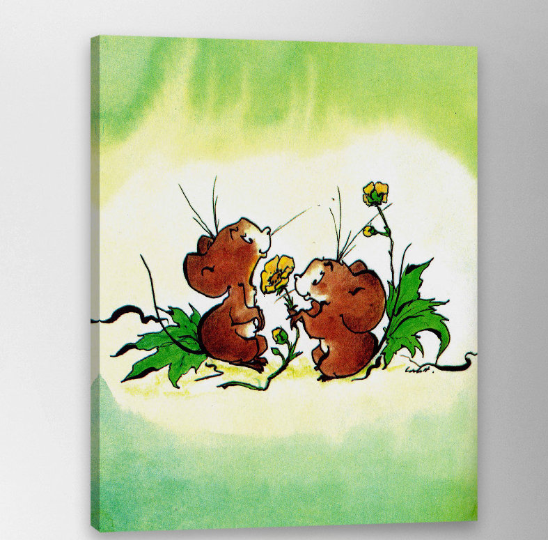 «Mouses», reproduction sur toile tendue, H 48 po x l 40 po