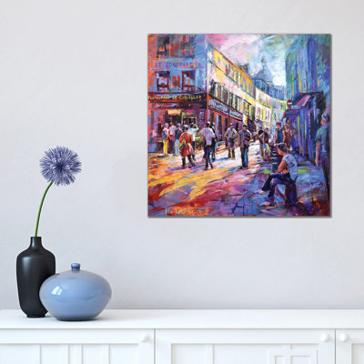Montmartre 1 Piece Wrapped Canvas Wall Art