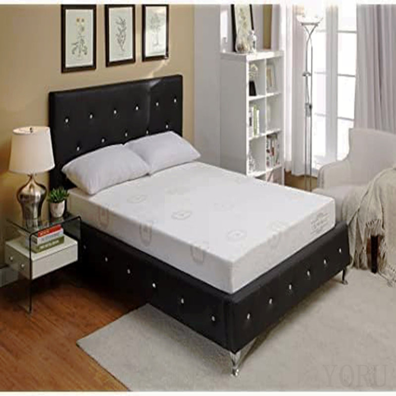 Collection Herbal Fusion, matelas en mousse mémoire en polyester infusé au thé vert, format California King, blanc., 8"