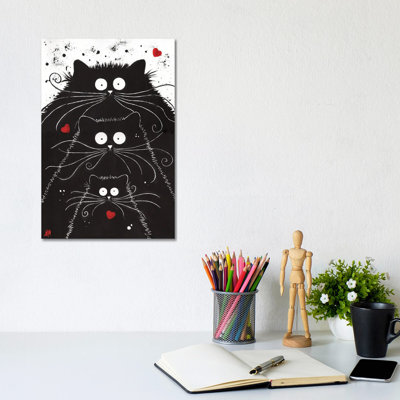 Purramid by Kim Haskins - Wrapped Canvas Print