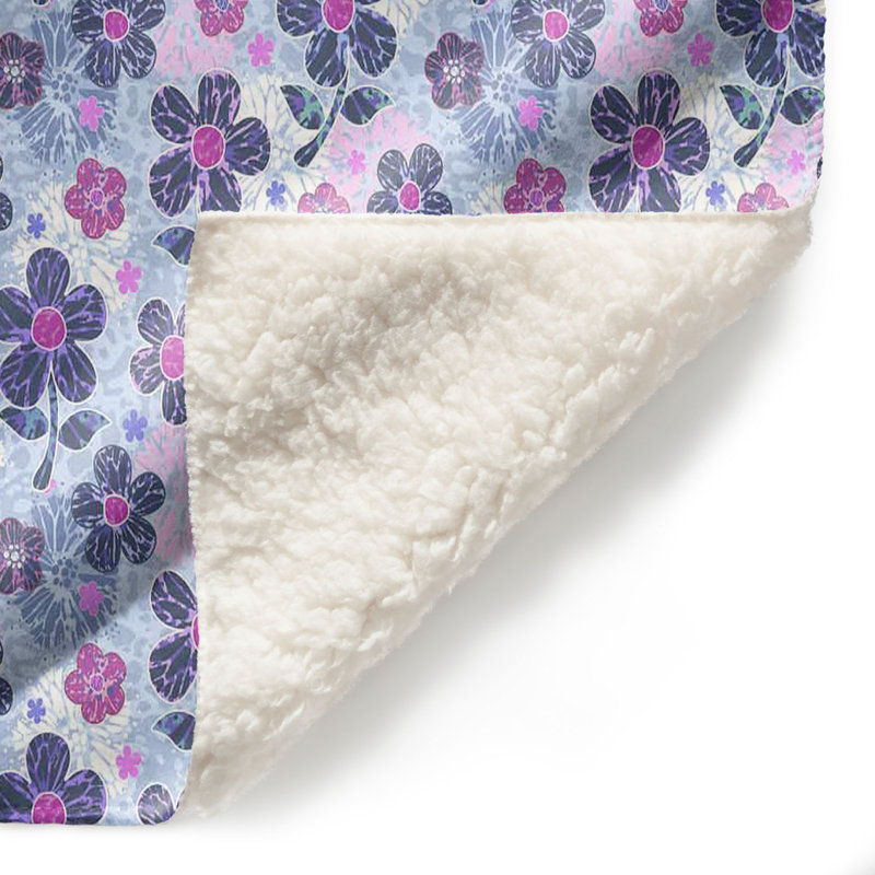 Couverture sherpa doux mix i, l 51 po x L 60 po