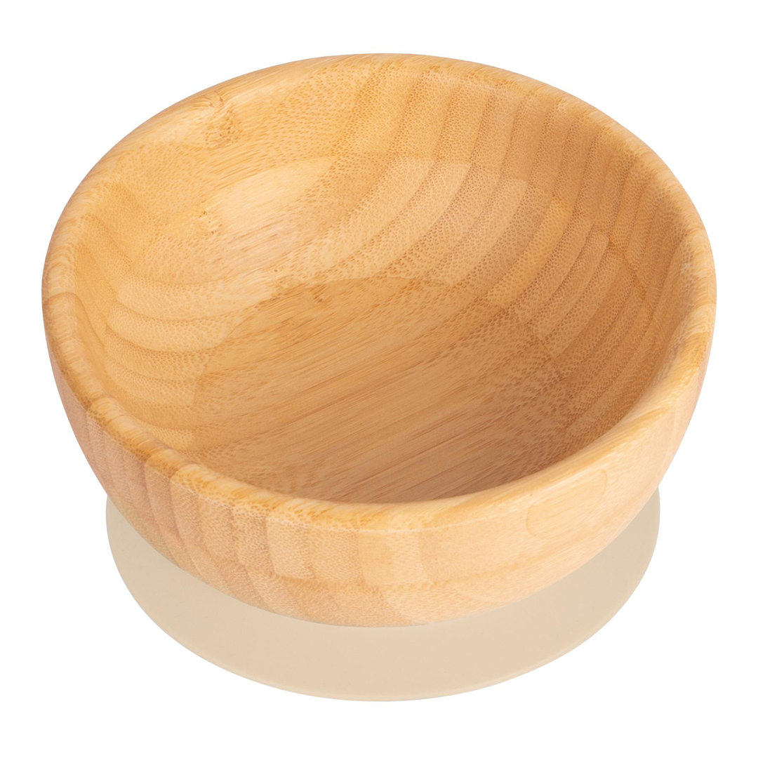Tiny Dining - Bamboo Suction Bowl - Beige