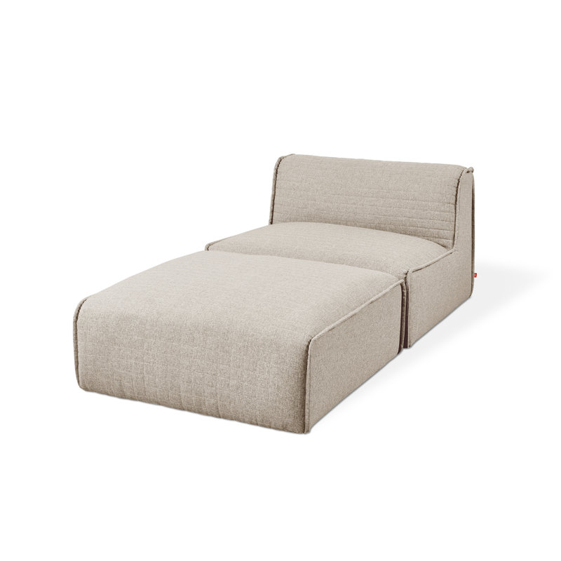 Méridienne modulaire 2 pièces Nexus, Café 100% polyester