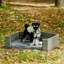 Lit d'extérieur pour chien, grand lit pour chien, lit pour animal de compagnie, lit pour chien en osier-114937262