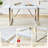 Neguta 6 - Person Dining Set, Modern Rectangular Dining Table Set with 6 Luxury Faux Leather Dining Chairs-2075350970-2075350966