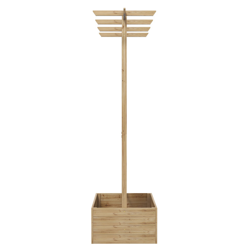 Brilen Wood Vertical Garden, Natural Wood