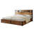 Tryston Lift Up Storage King Bed Frame & Charging Station, Rustic Brown-79173072-72423828