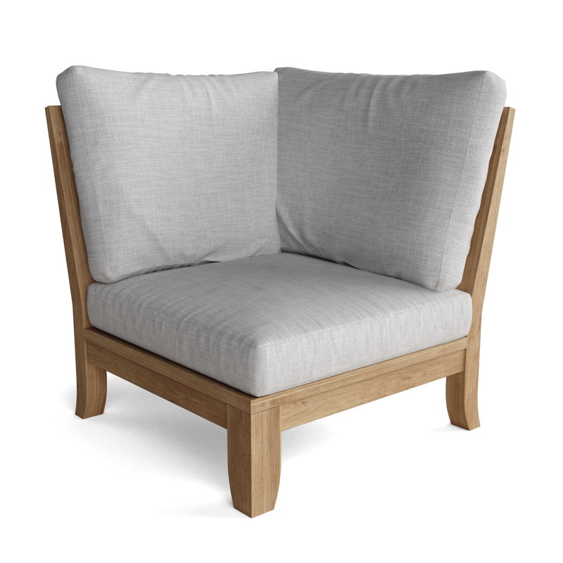 Luxe Outdoor 4 - Piece Teak Conversation Set