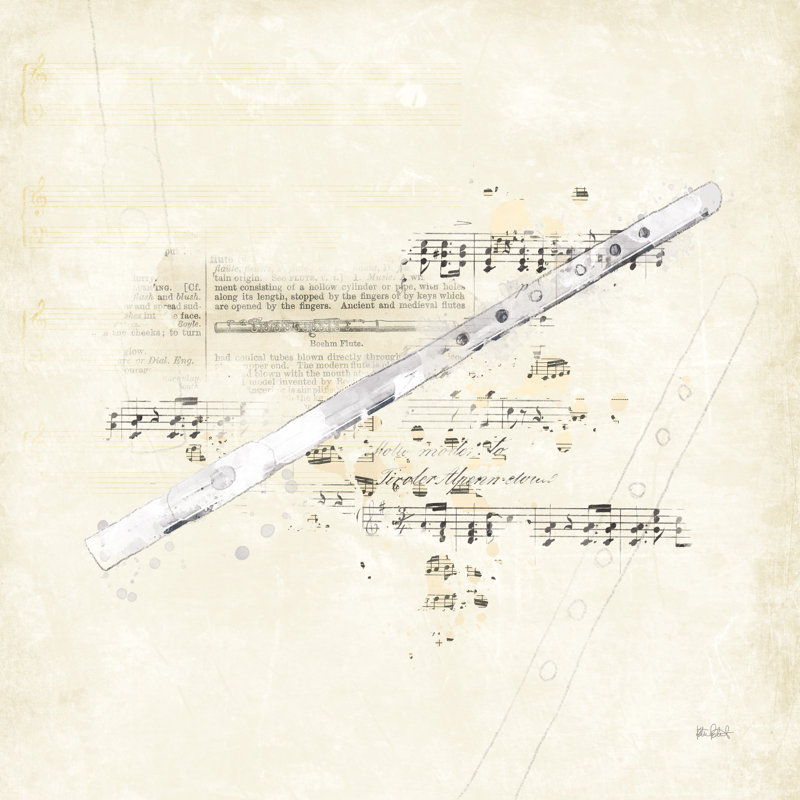 Musical Gift V by Katie Pertiet - Wrapped Canvas Painting, 51cm H x 51cm W
