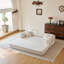 Canapé à compression de 78,8 po, canapé-lit convertible au sol avec accoudoirs avec dossier coussiné, canapé-lit futon confortable, causeuse modulaire désossée, tissu en velours côtelé, pour le salon, la chambre à coucher-132925664-132925666