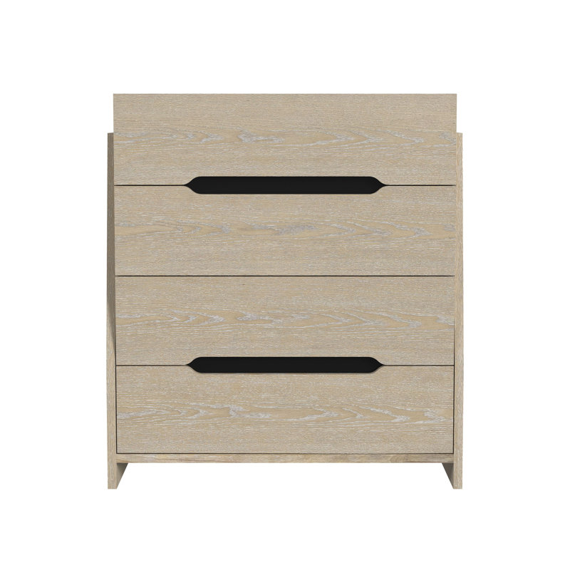Commode 4 tiroirs Itsumi, Crème