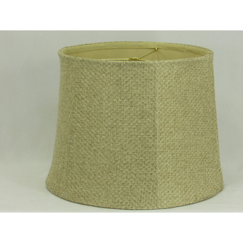 Abat-jour tambour en coton H 9,5 po (araignée) vert